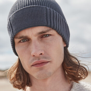 Organic Cotton Engineered Patch Beanie