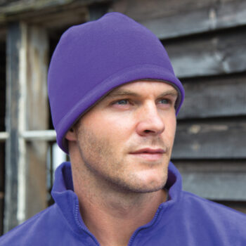 Reversible Fleece Skull Hat