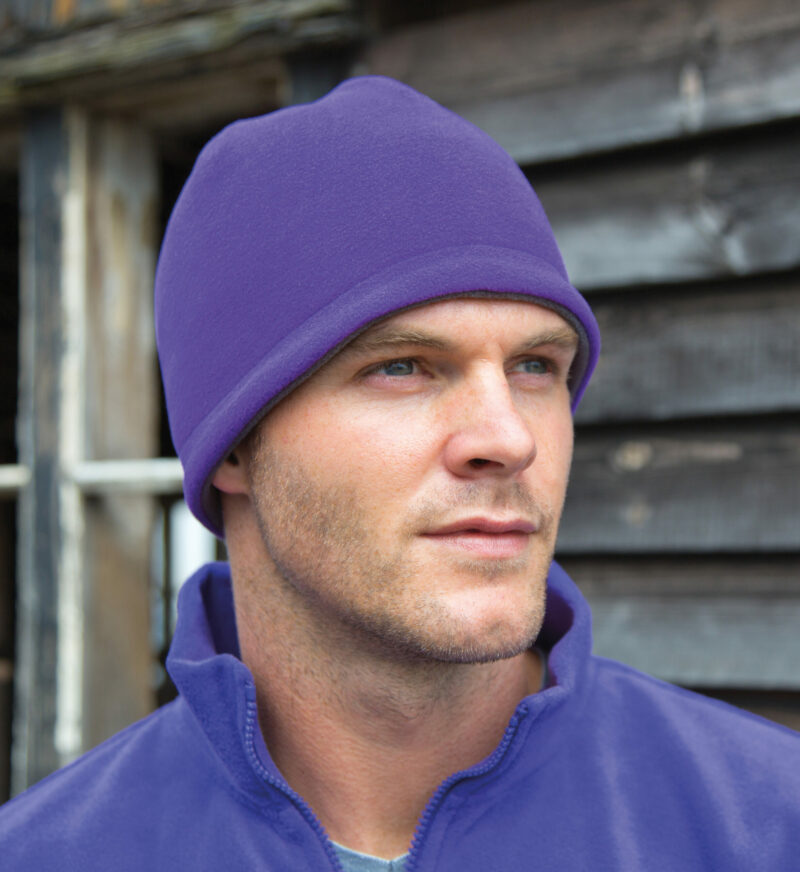 Reversible Fleece Skull Hat - Image 2