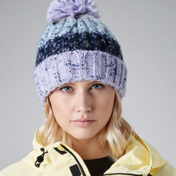 Corkscrew Pom Pom Beanie