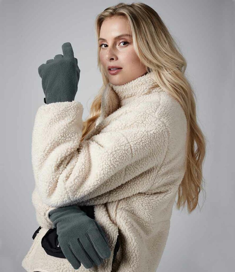 Recycled Fleece Gloves - Image 2
