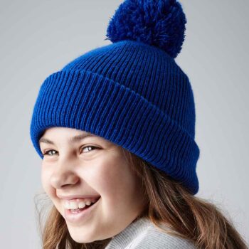 Kids Reflective Bobble Beanie