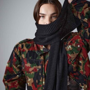 Classic Waffle Knit Scarf