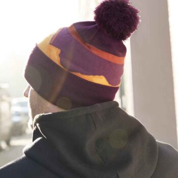 Mountain Peaks Pom Pom Beanie